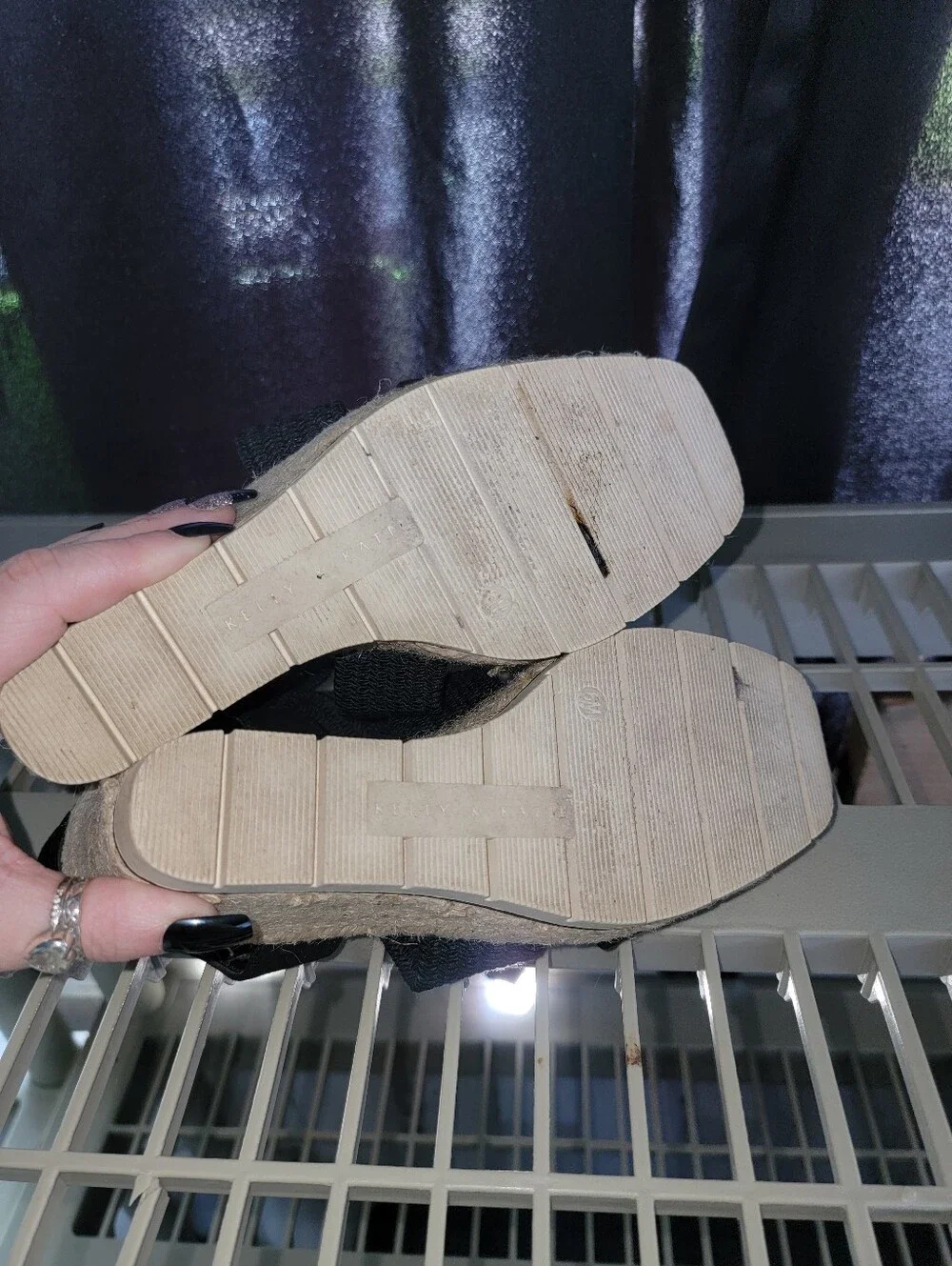 Kelly & Katie Wedge Sandals with Crisscross Straps - Women